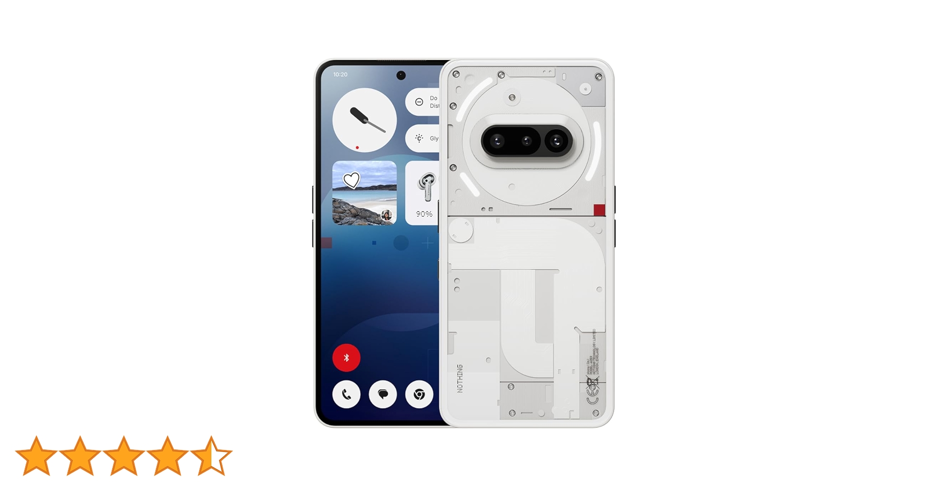 Nothing Phone (3A) 5G (White, 8GB RAM, 256GB Storage